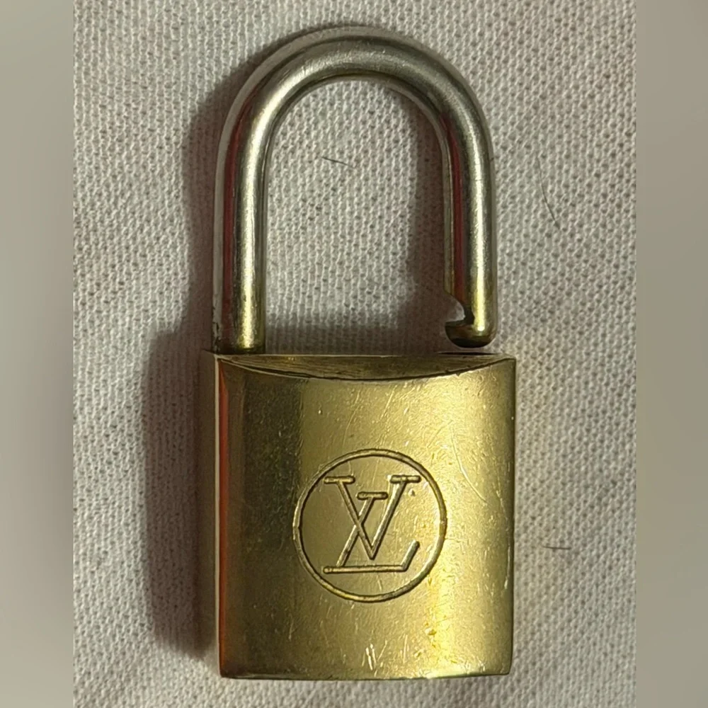 Louis Vuitton Gold Padlock with Key